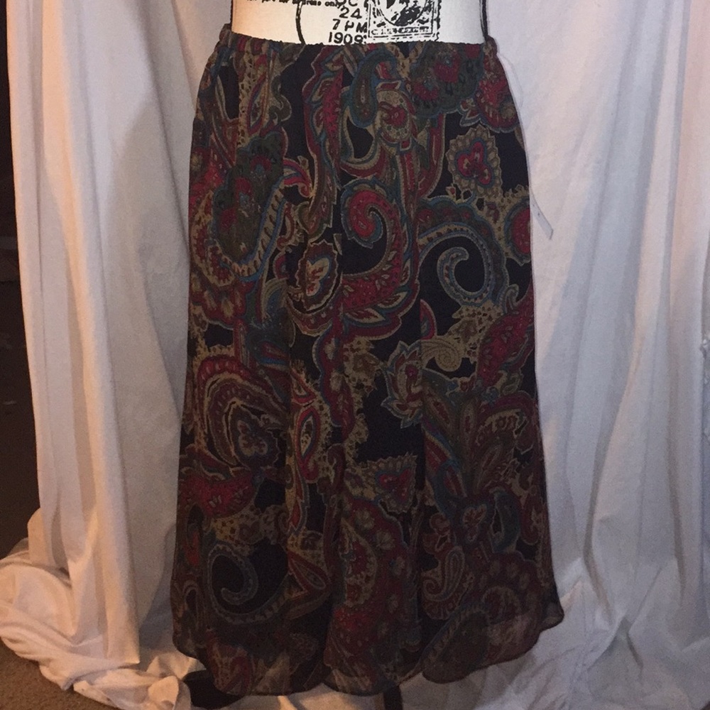 NWT paisley skirt